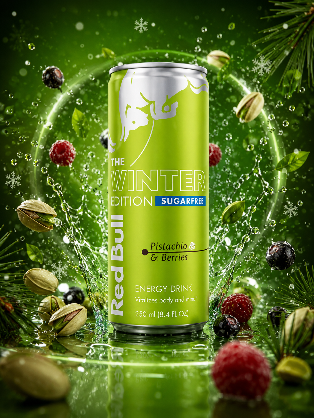 Red Bull Winter Pistachio Berries