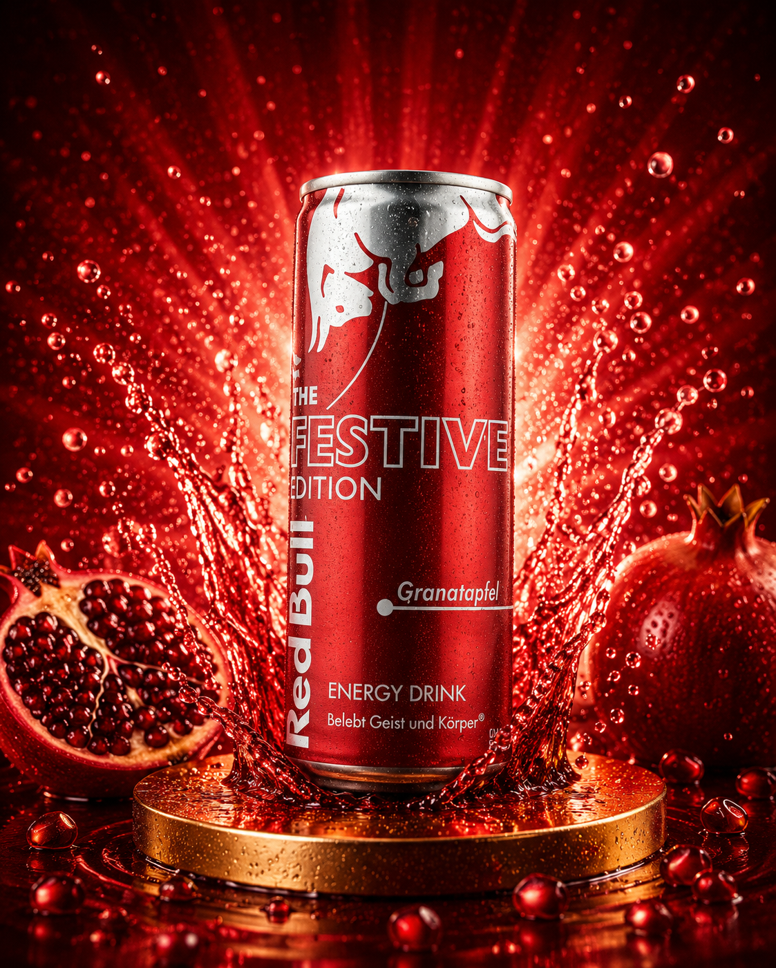 Red Bull Energy Drink Festive Edition – Granatapfel (250 ml)